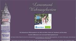 Desktop Screenshot of lenormand-wahrsagekarten.de